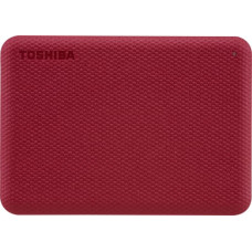 Toshiba Dysk zewnętrzny Toshiba HDD Canvio Advance 1 TB Czerwony (HDTCA10ER3AA)