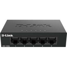 D-Link DGS-105GL/E network switch Unmanaged Gigabit Ethernet (10/100/1000) Black