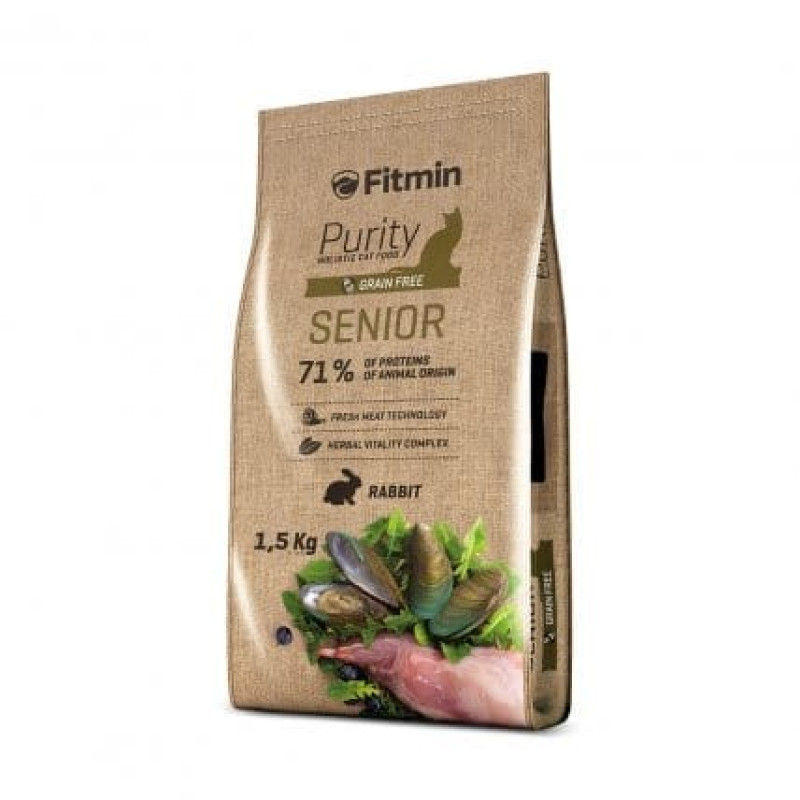 Fitmin Purity Senior cats dry food 1.5 kg