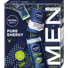 Alkotest NIVEA_SET Pure Energy antyperspirant spray 150ml + żel pod prysznic 250ml + balsam do ciała 250ml