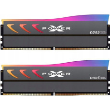 Silicon Power Pamięć Silicon Power Pamięć DDR5 Silicon Power XPOWER Storm RGB Gaming 32GB (2x16GB) 6400MHz CL32 1.4V UDIMM Gray