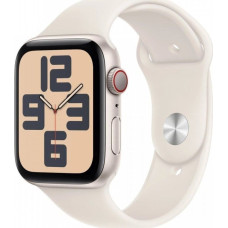 Apple Smartwatch Apple Watch SE GPS + Cellular, koperta 40 mm z aluminium w kolorze księżycowej powiaty z paskiem sportowym w kolorze księżycowej powiaty - rozmiar M/L