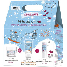 Floslek FLOSLEK Zestaw prezentowy Winter Care ( krem zimowy p/słoneczny 30 ml + krem ochronny 50ml  + pomadka ochronna spf 20 4 g)