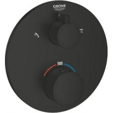 Grohe Bateria prysznicowa Grohe Grohe bateria prysznicowa z termostatem do obsługi dwóch wyjść wody Grohtherm czarny mat 1022082430