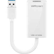 Goobay Karta sieciowa Goobay Konwerter sieciowy USB 3.0 Gigabit Ethernet