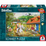 Schmidt Spiele Schmidt Spiele Thomas Kinkade Studios: Bibi & Tina – Fun at Martinshof, Puzzle (1000 pieces)