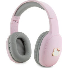 Hellokitty Słuchawki HelloKitty Hello Kitty słuchawki nauszne Bluetooth HKBHA1BKHLMP różowe/pink Metal Logo