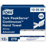 Tork Tork PeakServe Continuous - Ręcznik papierowy do miejsc o dużym natężeniu z funkcją QuickDry, Advanced, H5 - Biały