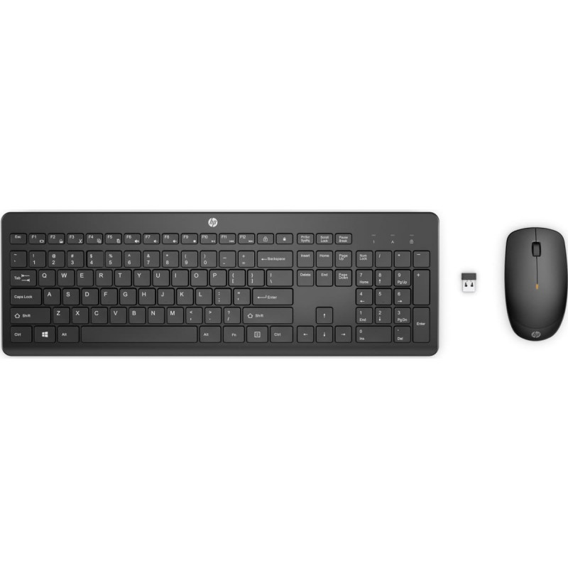 HP Klawiatura + mysz HP HP 235 Wireless Mouse Keyboard Combo - Black - US ENG