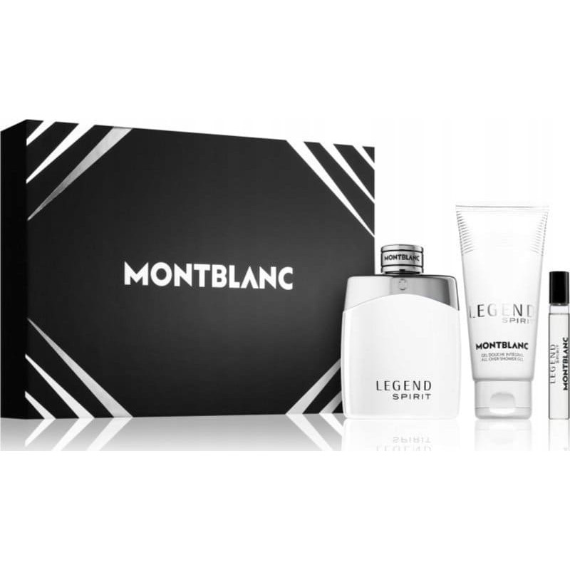 Mont Blanc SET MONT BLANC Legend Spirit EDT spray 100ml + MINIATURA EDT  7,5ml + SHOWER GEL 100ml