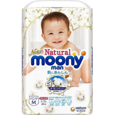 Moony Pieluchy Natural M, 5-10 kg, 46 szt.