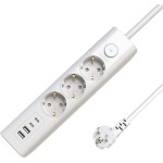 Microconnect 3-way USB Schuko Power Strip