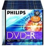 Philips DVD-R 4.7 GB 16x 10 sztuk (JAB-2793756)