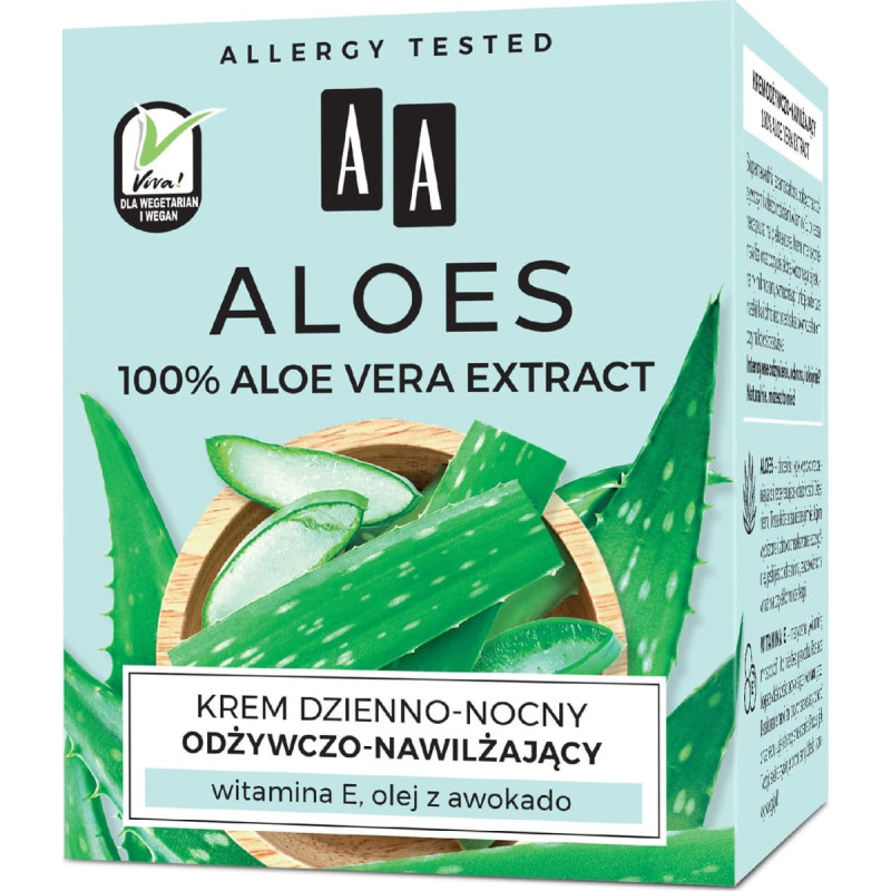 AA Aloes 100% Krem odżywczo nawilżający