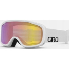 Giro Gogle zimowe GIRO CRUZ WHITE WORDMARK (Szyba lustrzana kolorowa YELLOW BOOST 00% S2) (NEW 2024/2025)