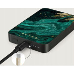 Slowmoose Burga Gunmetal Magnetic Powerbank - magnetyczny powerbank 5000 mAh kompatybilny z MagSafe, kabel USB-C - USB-C w zestawie (emerald pool)