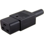 Microconnect Kabel zasilający MicroConnect Adapter zasilania C19, czarny (C19PLUG)