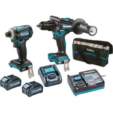 Makita Zestaw elektronarzędzi Makita MAKITA ZESTAW COMBO 40Vmax XGT (TD001G+HP001G) 2x4,0Ah +ADP010 +TORBA MDK0114G201