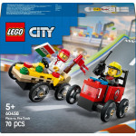 Lego City Zestaw wyścigówek: pizza kontra wóz strażacki (60458)