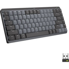 Logitech Klawiatura Logitech Logitech Master Series MX Mechanical Mini - Tastatur - hinterleuchtet - kabellos - Bluetooth LE - QWERTZ - Schweiz - Tastenschalter: Tactile Quiet - Graphite