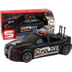 Leantoys Auto Sportowe Policja 1:16 Czarny Dźwięk