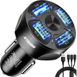 Xtrobb Ładowarka Xtrobb Ładowarka samochodowa 4x USB + kabel Xtrobb 19907