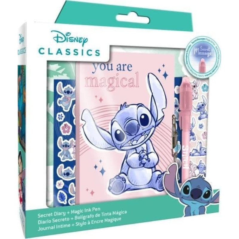 Kids Euroswan Pamiętnik z magicznym długopisem Stich ST00012 Kids Euroswan