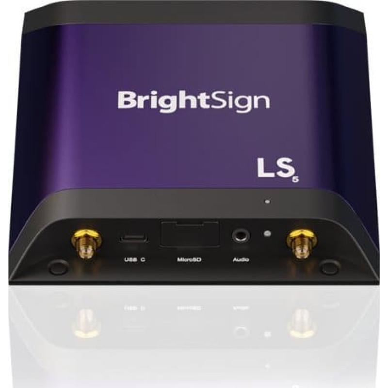 Brightsign LS445 odtwarzacz multimedalny Czarny, Fioletowy 4K Ultra HD Wi-Fi