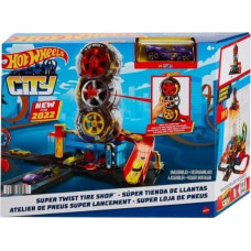 Mattel Hot Wheels City Wyścigowy warsztat opon zestaw HDP02