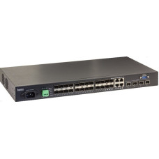 Barox RY-LGSO25-28 łącza sieciowe Zarządzany L2/L3 Gigabit Ethernet (10/100/1000) 1U Czarny