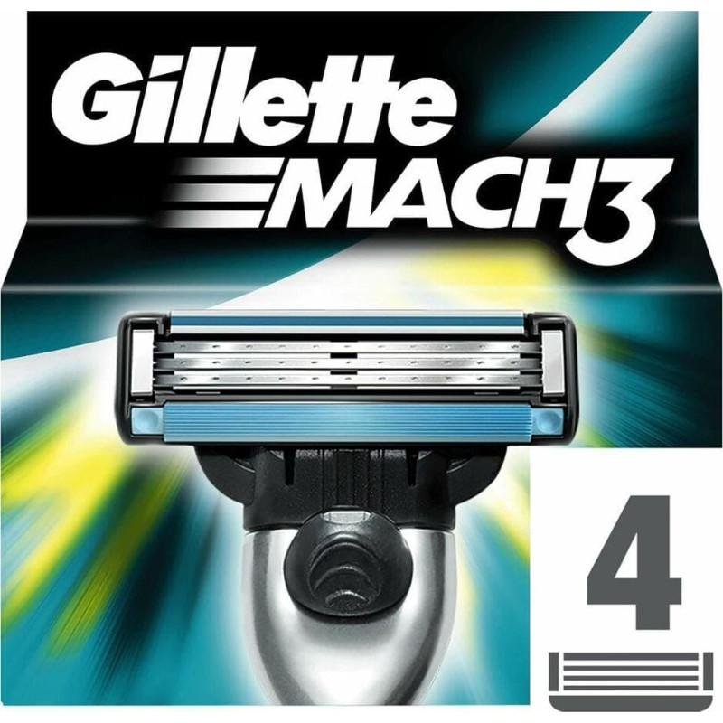 Gilette GILLETTE_Mach 3 wymienne ostrza do maszynki do golenia 4szt