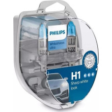 Philips Żarówki PHILIPS WhiteVision ultra +60% H1 12V 55W + 2x W5W (3700K)