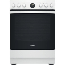 Indesit Cooker IS67V8CHW/E Hob type Vitroceramic, Oven type Electric, White, Width 60 cm, Grilling, 69 L, Depth 60 cm