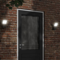 Vidaxl Kinkiet vidaXL Kinkiety zewnętrzne LED, 2 szt., czarne, odlewane aluminium