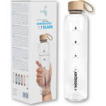 Wessper Wessper Activemax Crystalline 1L szklana butelka motywacyjna