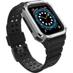 Hurtel Protect Strap Band opaska z etui do Watch 7 / 6 / 5 / 4 / 3 / 2 / SE (41 / 40 / 38mm) obudowa pancerny pokrowiec na zegarek czarny