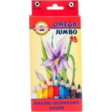 Koh I Noor Kredki Omega Jumbo 18 kolorów