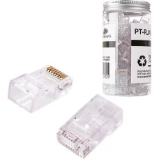 Spacetronik Wtyk RJ45 przelotowy kat.6 UTP PT-RJ456UT-1 100szt Spacetronik