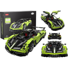 Rastar Klocki Konstrukcyjne Auto RC Rastar 1:8 Pagani Huyara BC Zielone 2896 Elementów