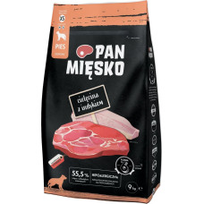 Pan Mięsko Pan Mięsko Karma sucha dla psa - cielęcina i indyk chrupki XL 9kg