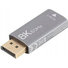 Lanberg Adapter AV Lanberg Adapter Lanberg Displayport (M) -> HDMI (F) 8K srebrny