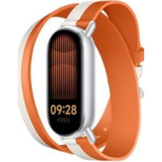 Xiaomi Dual-tone Leather Strap | 140–180mm | White and Orange | Calf Leather, PU (inside)