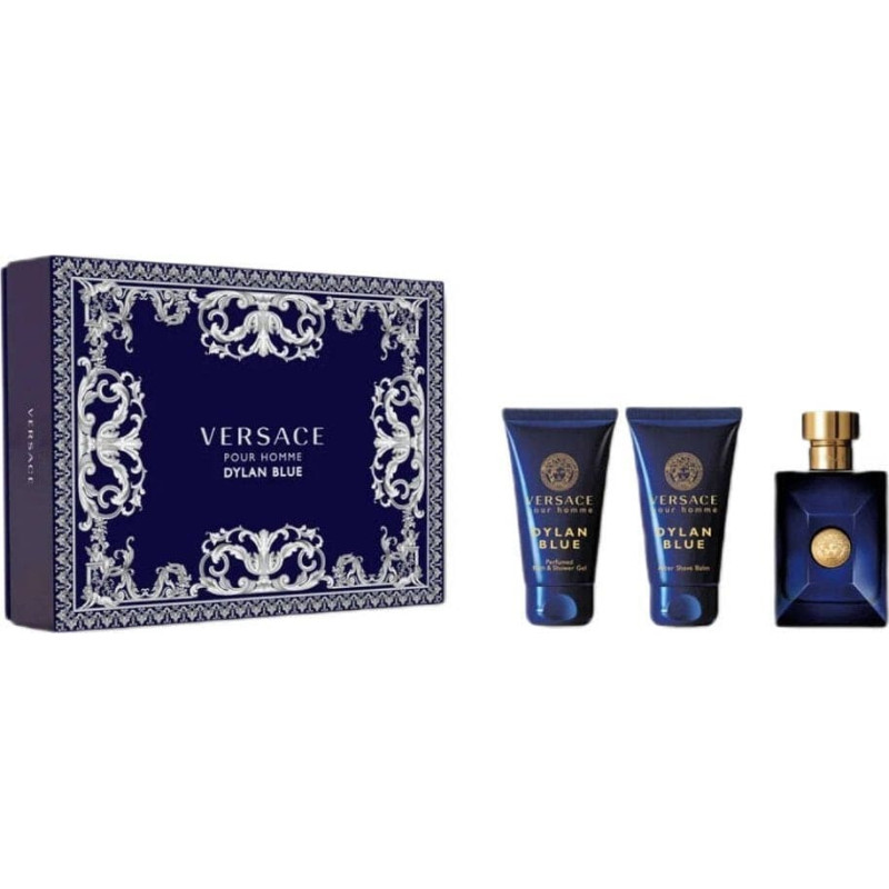 Versace Versace Pour Homme Dylan Blue EDT 50ml + żel pod prysznic 50ml + balsam po goleniu 50ml