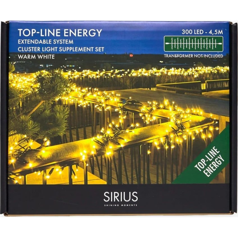 Sirius Lampki choinkowe Sirius Sirius Top-Line Energy Cluster Lights Supplement Set, 300 LED