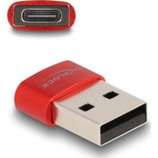 Delock 60050 zmieniacz płci / kabli USB C USB A Czerwony