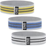 One Fitness Hip Band HB001 Set różne poziomy oporu w zestawie wielokolorowy 3 szt.