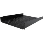 Startech Półka przeznaczona do montażu w szafach Rack 2U, udźwig 22kg, Perforowana (CABSHELF22V)