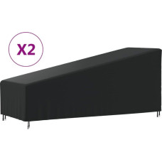 Vidaxl Pokrowce na leżaki, 2 szt., 195x76x40/80 cm, Oxford 420D Lumarko!