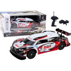 Leantoys Auto Sportowe RC 1:16 Drift  Wymienne Koła Biało-Czerwone