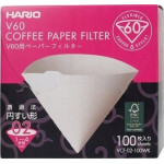 Hario Hario - Filtry papierowe białe - V60-02 - 100 Sztuk